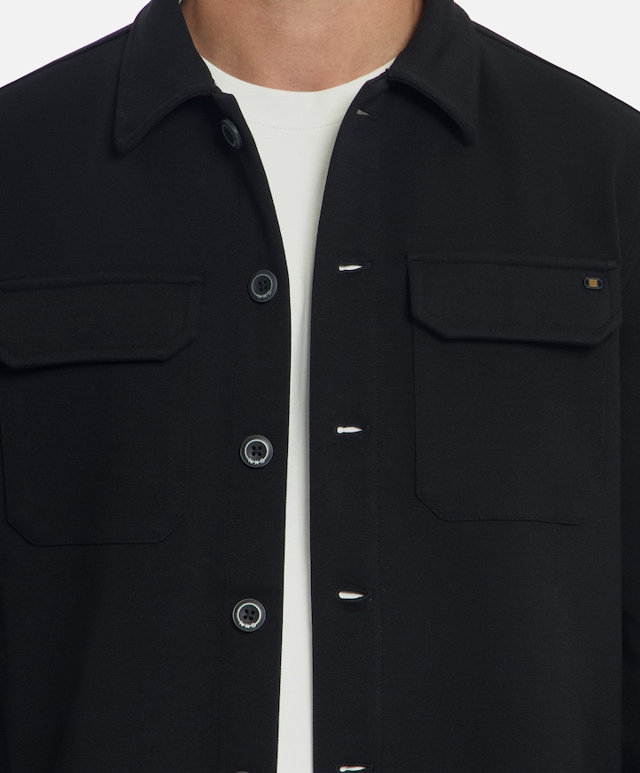 Heren overshirt zwart
