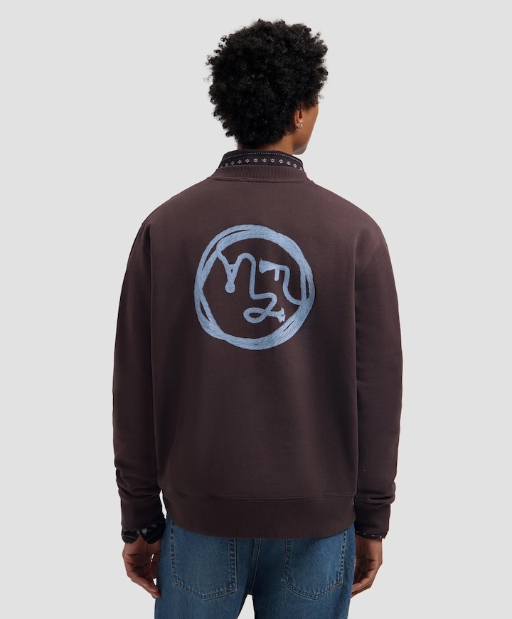 Heren sweater bruin