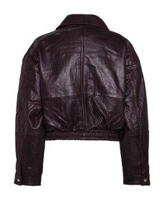 Dames leren jas bordeaux