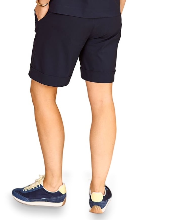 City dames bermuda blauw