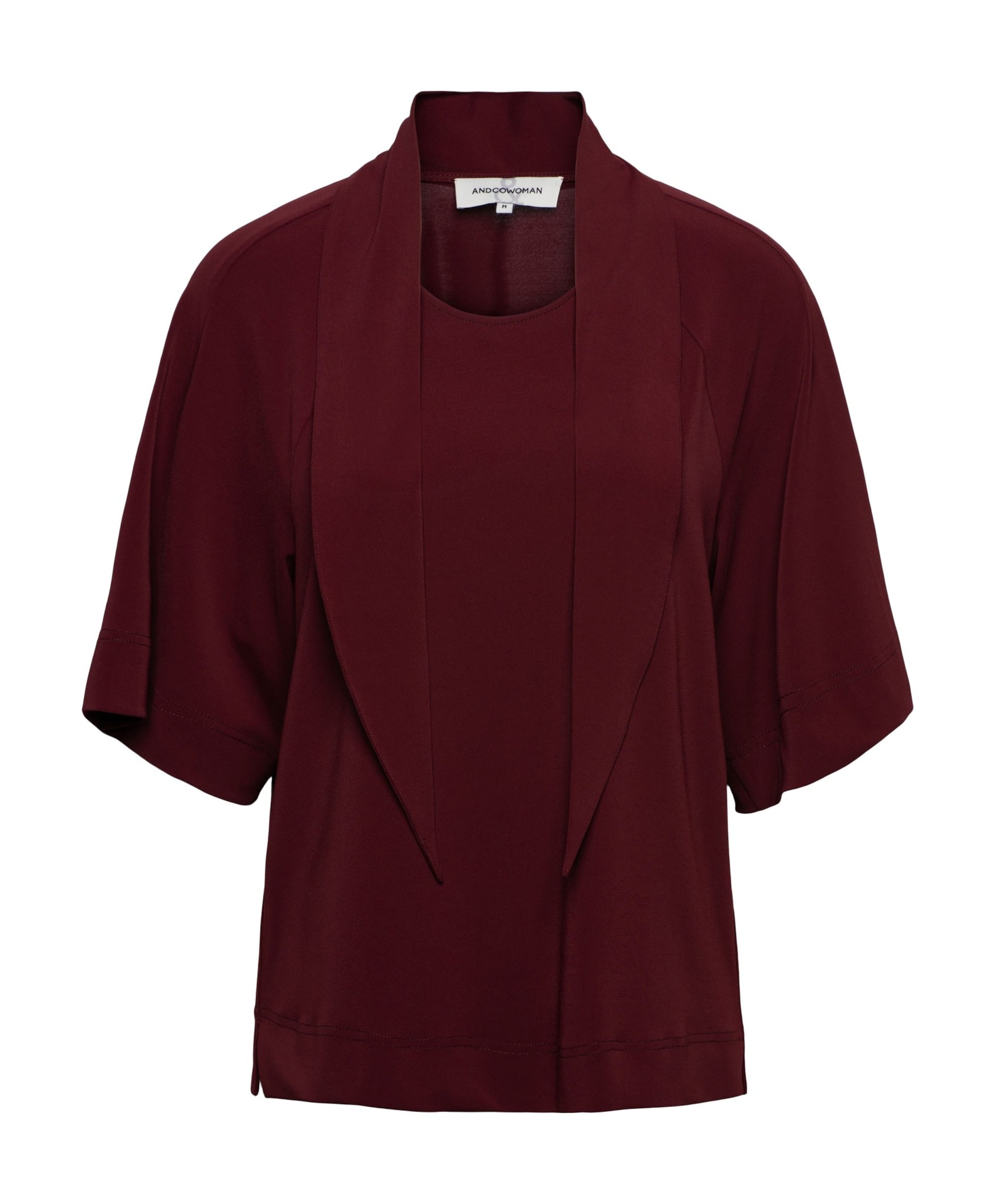Dames T-shirt bordeaux