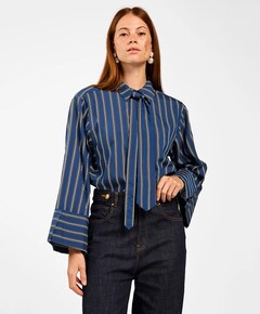 Dames blouse blauw