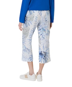 Pia Wide Leg 3/4 dames broek blauw