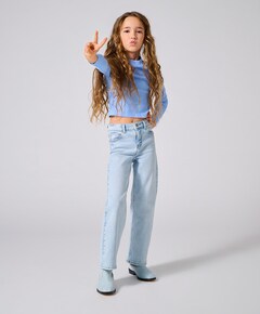 KOGJUICY LIFE WIDE LEG DNM DIA547 N jeans blauw