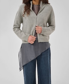 Dames vest grijs