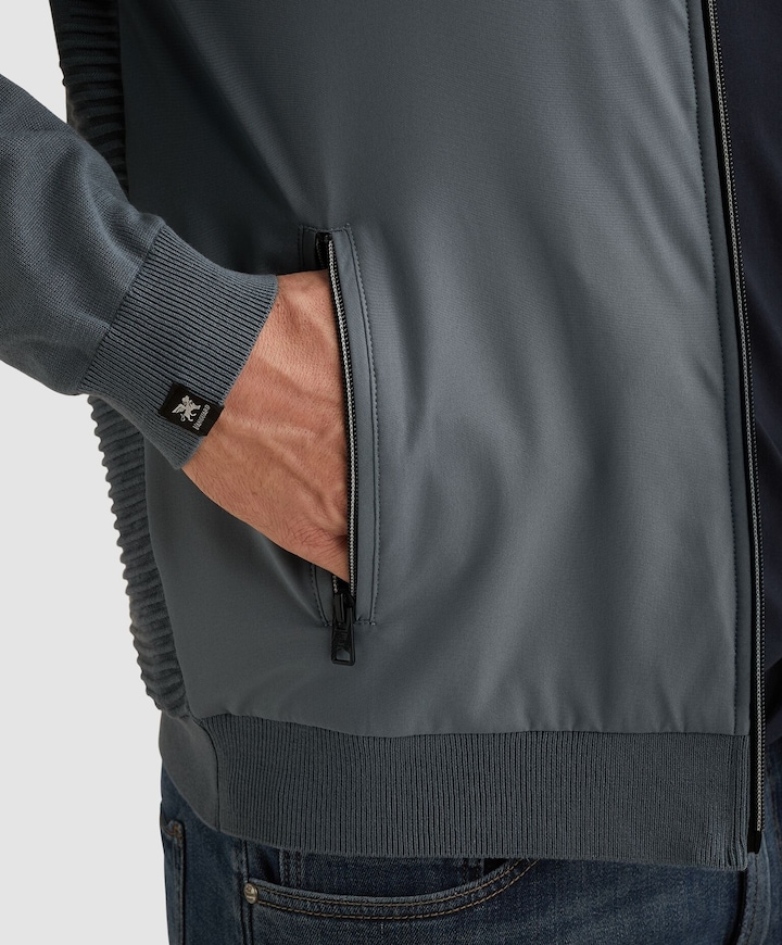 Heren vest blauw
