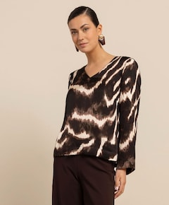 Dames blouse bruin