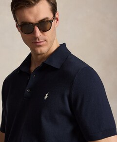 Heren polo blauw
