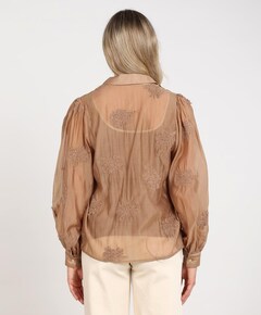 Dames blouse beige