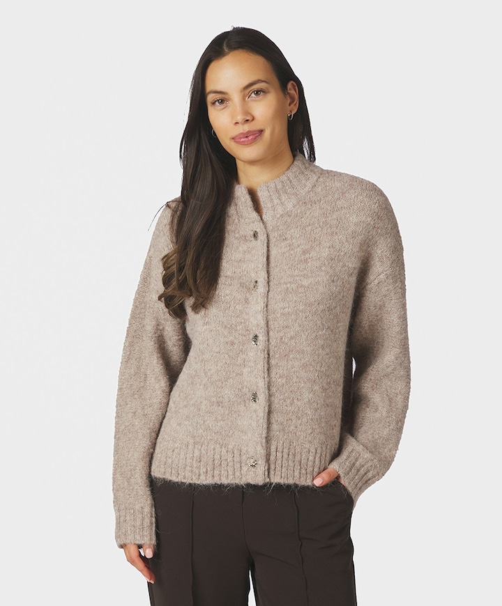 Dames vest beige