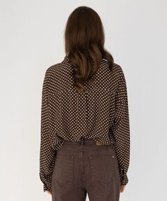 Dames blouse bruin