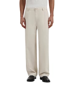 Linen Barrel Leg Pants heren pantalon beige
