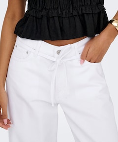 ONLGIANNA MW STRAIGHT DOT211 DNM NO dames jeans wit