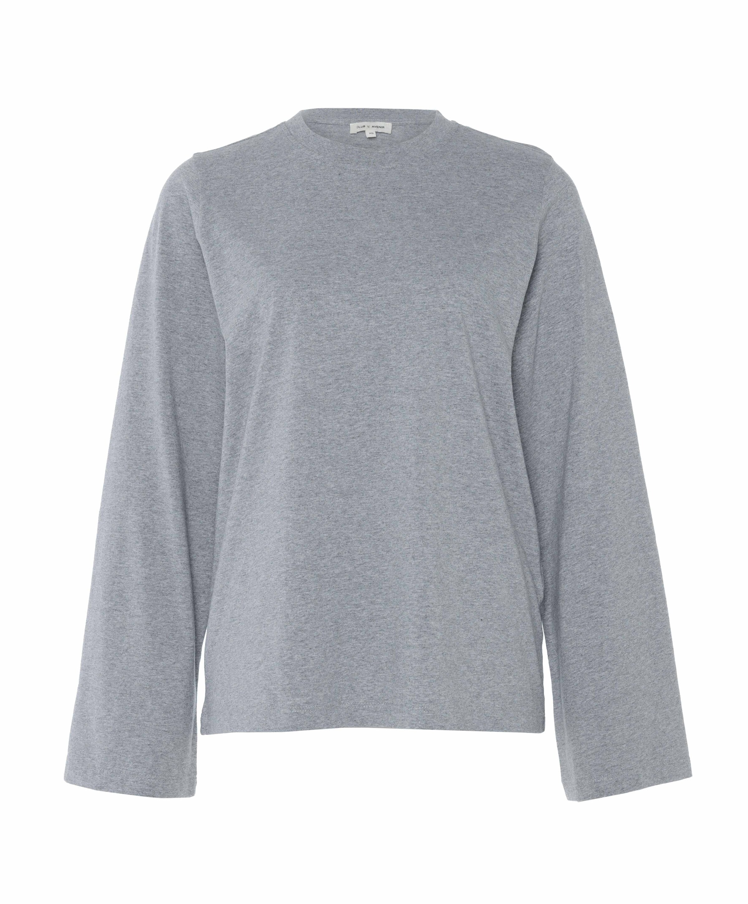 Dames longsleeve grijs