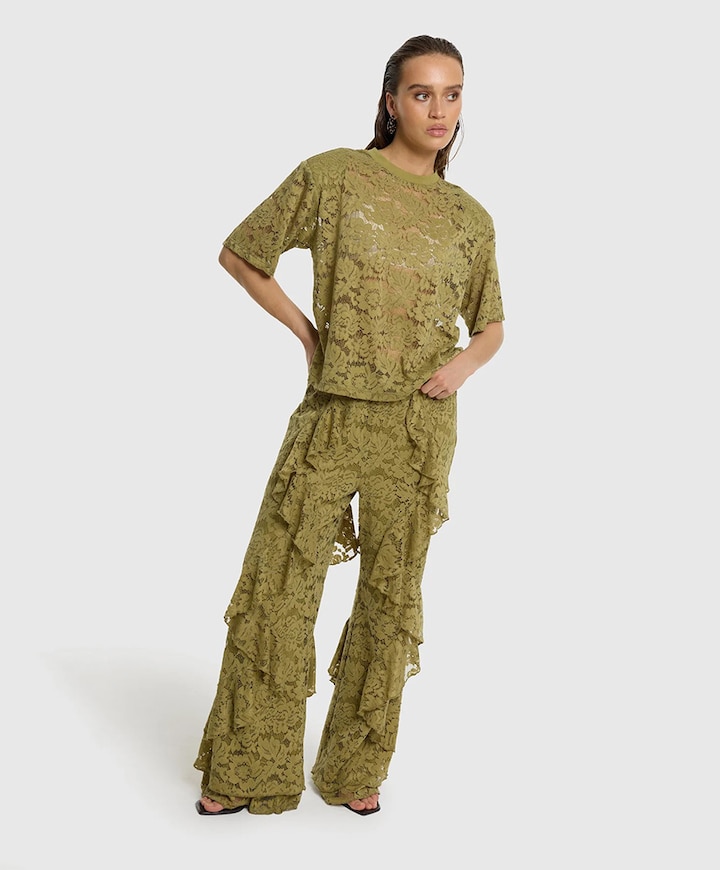 Dames T-shirt groen