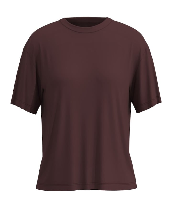 Dames T-shirt bordeaux
