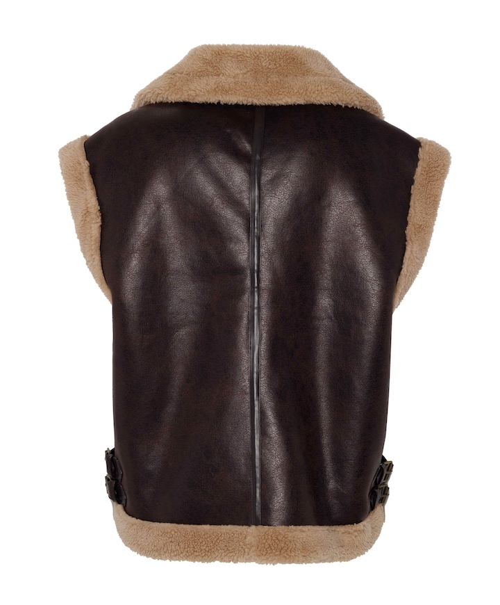 Dames bodywarmer bruin