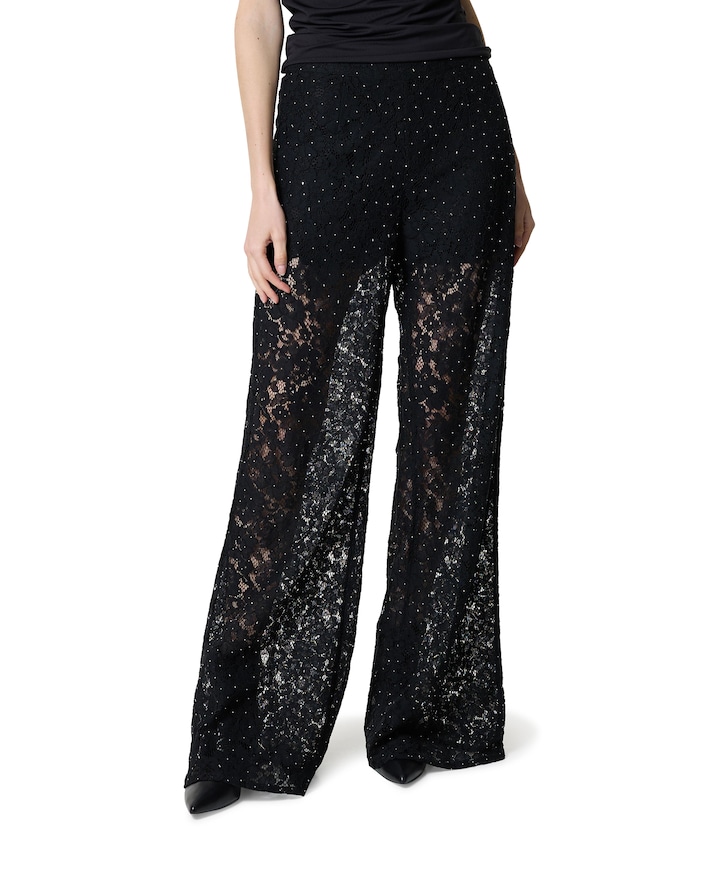 SiaCC Simili Lace LL broek zwart