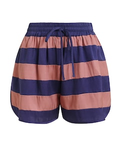 Jalana Striped Mini dames korte broek blauw