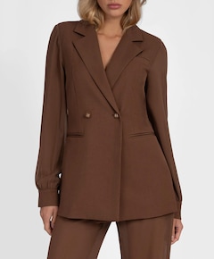 Dames blazer bruin