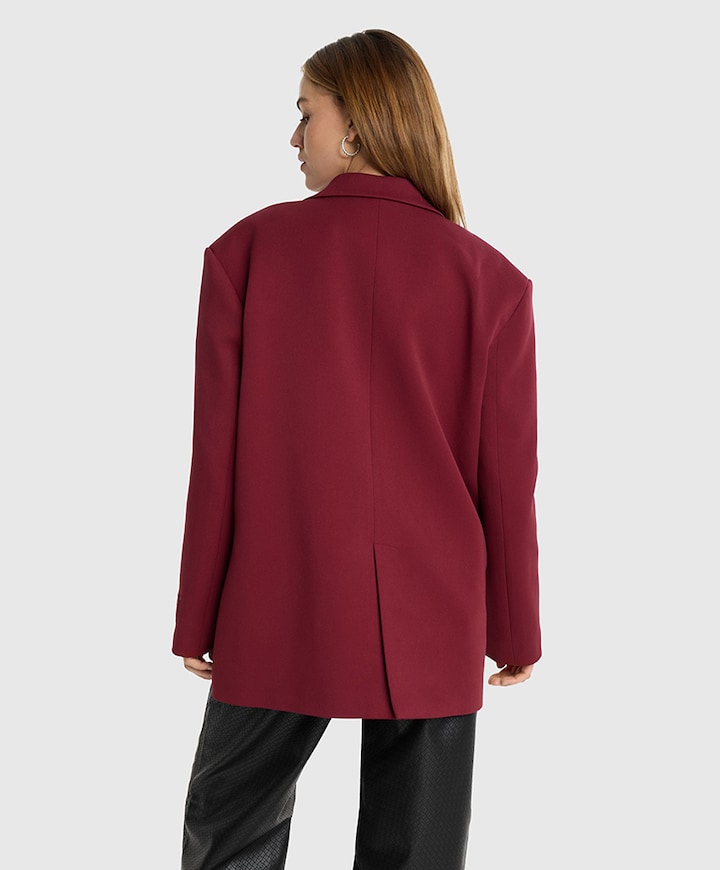 Dames blazer bordeaux