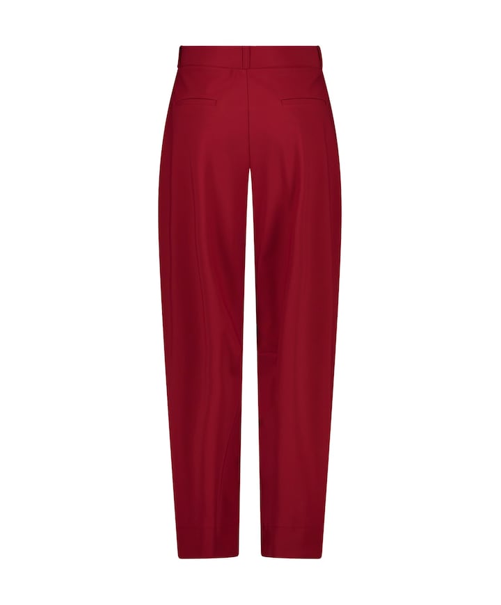 Marlis bonded barrel trousers dames broek bordeaux