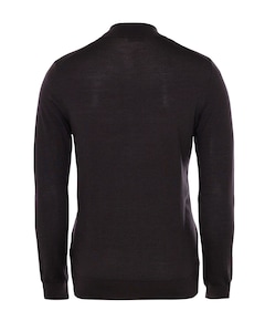 Heren trui met rits bruin