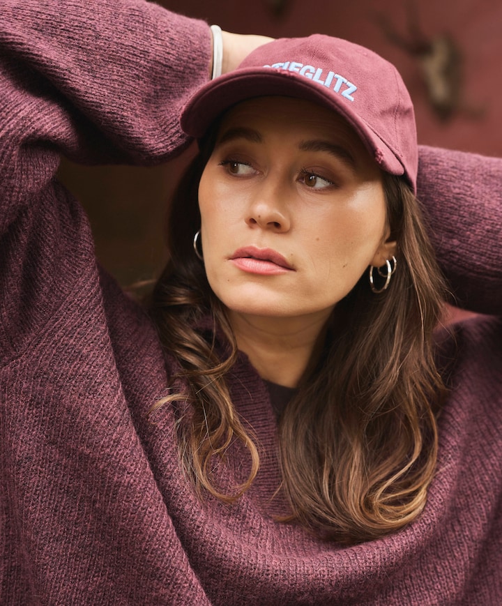 Dames cap rood