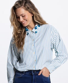 Dames blouse blauw
