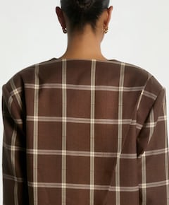 Dames blazer bruin