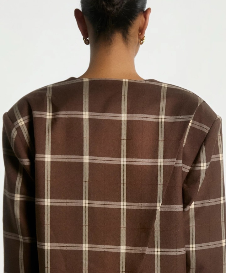 Dames blazer bruin