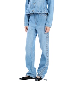 Twisted Lacing dames jeans blauw
