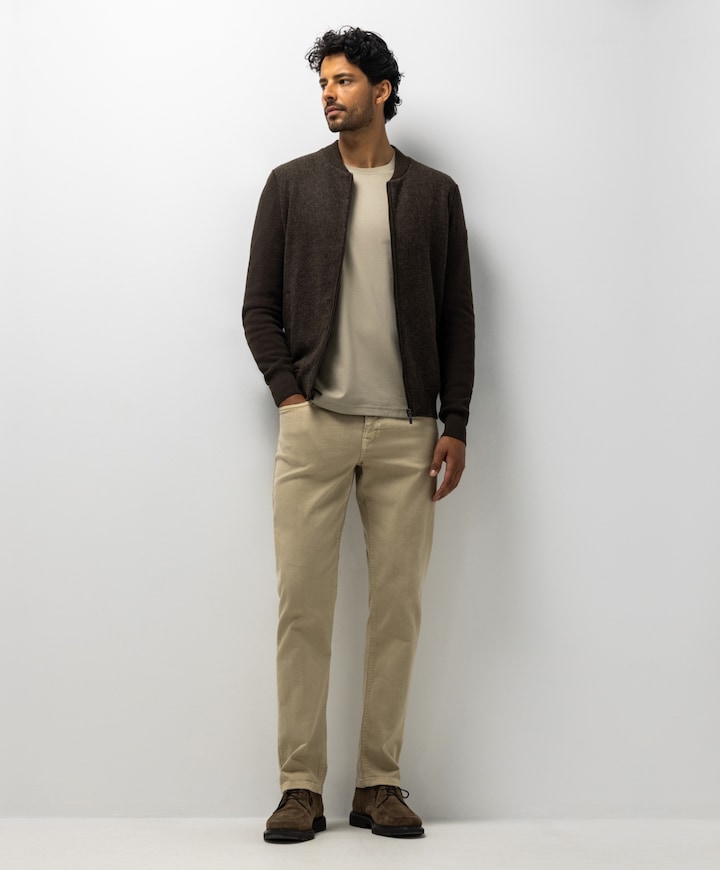Heren vest bruin