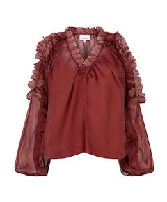 Dames blouse bordeaux