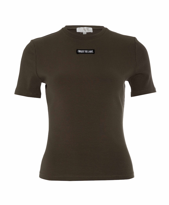 Dames T-shirt bruin