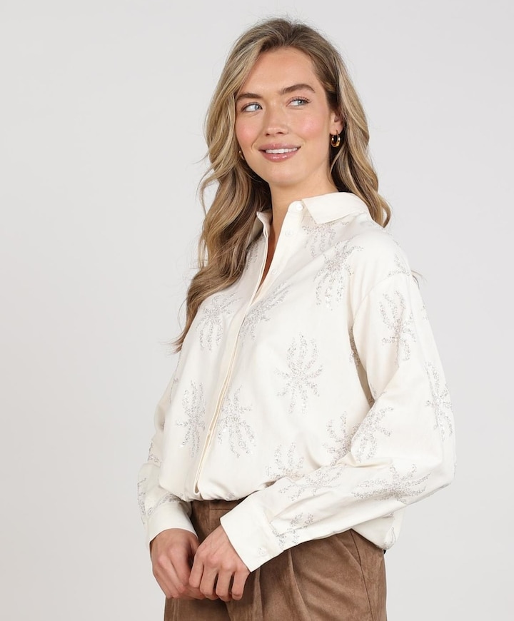 Dames blouse ecru