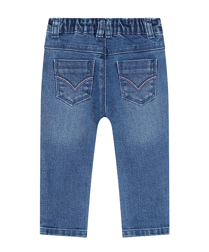 Denim meisjes broek blauw