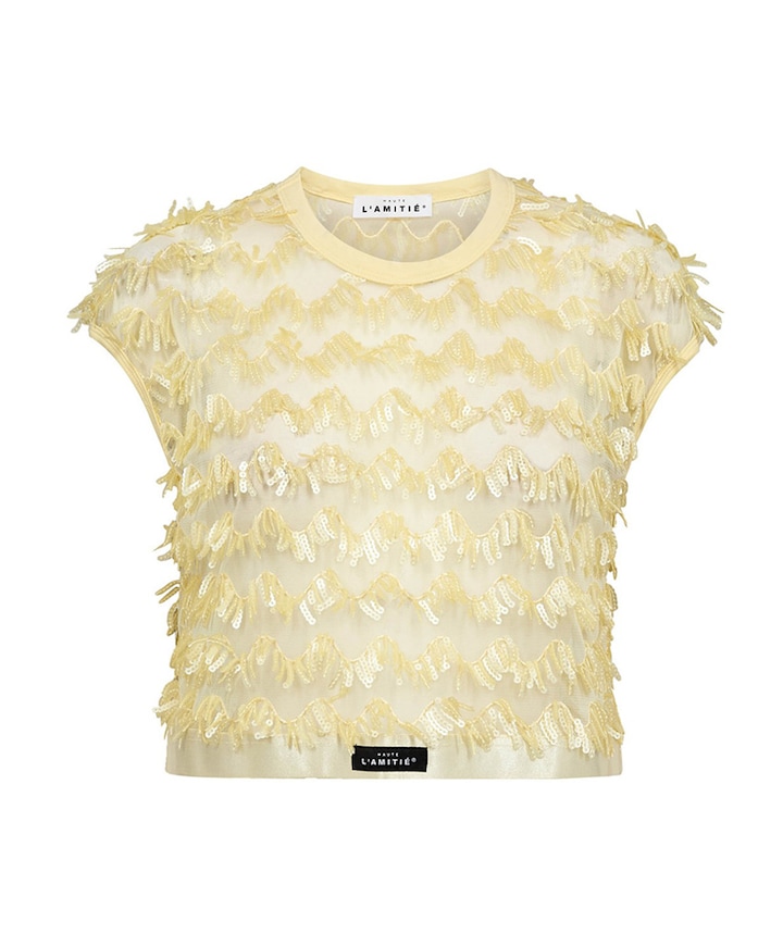 Dames top geel