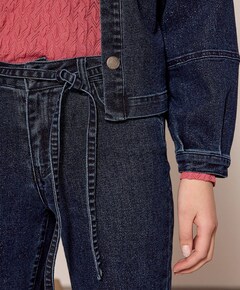 Denim jack blauw