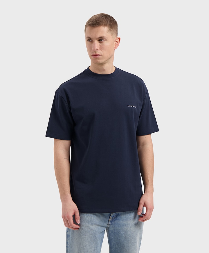Heren t-shirt blauw