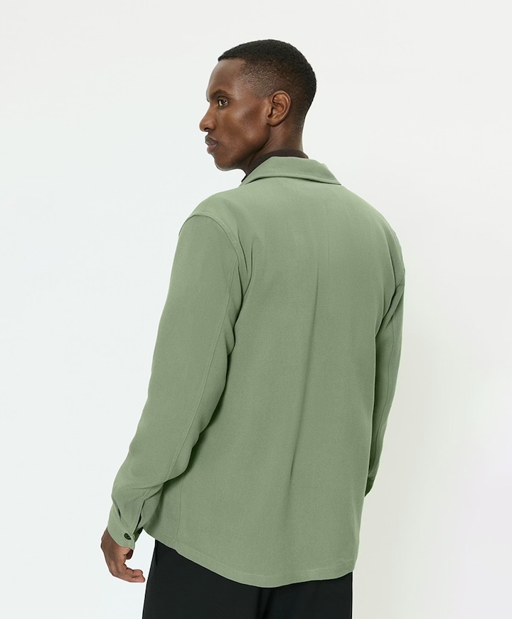 Heren overshirt groen