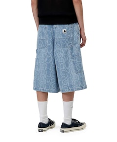 W Snake Nixon Double Knee dames korte broek blauw