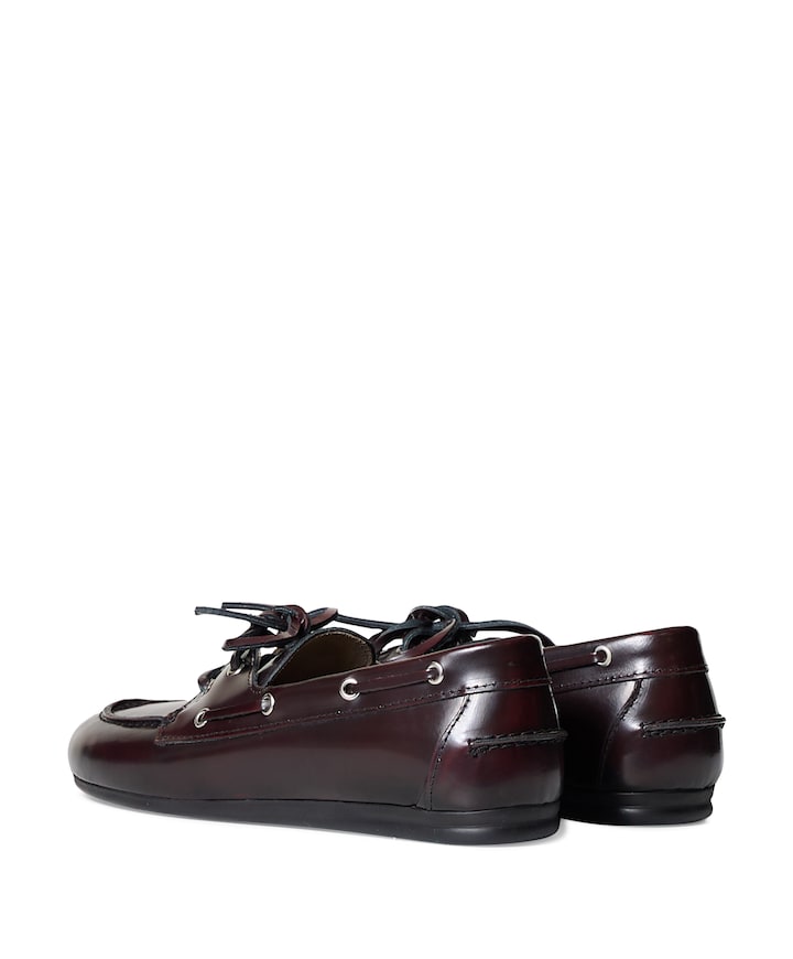 Boat loafer dames loafers bordeaux