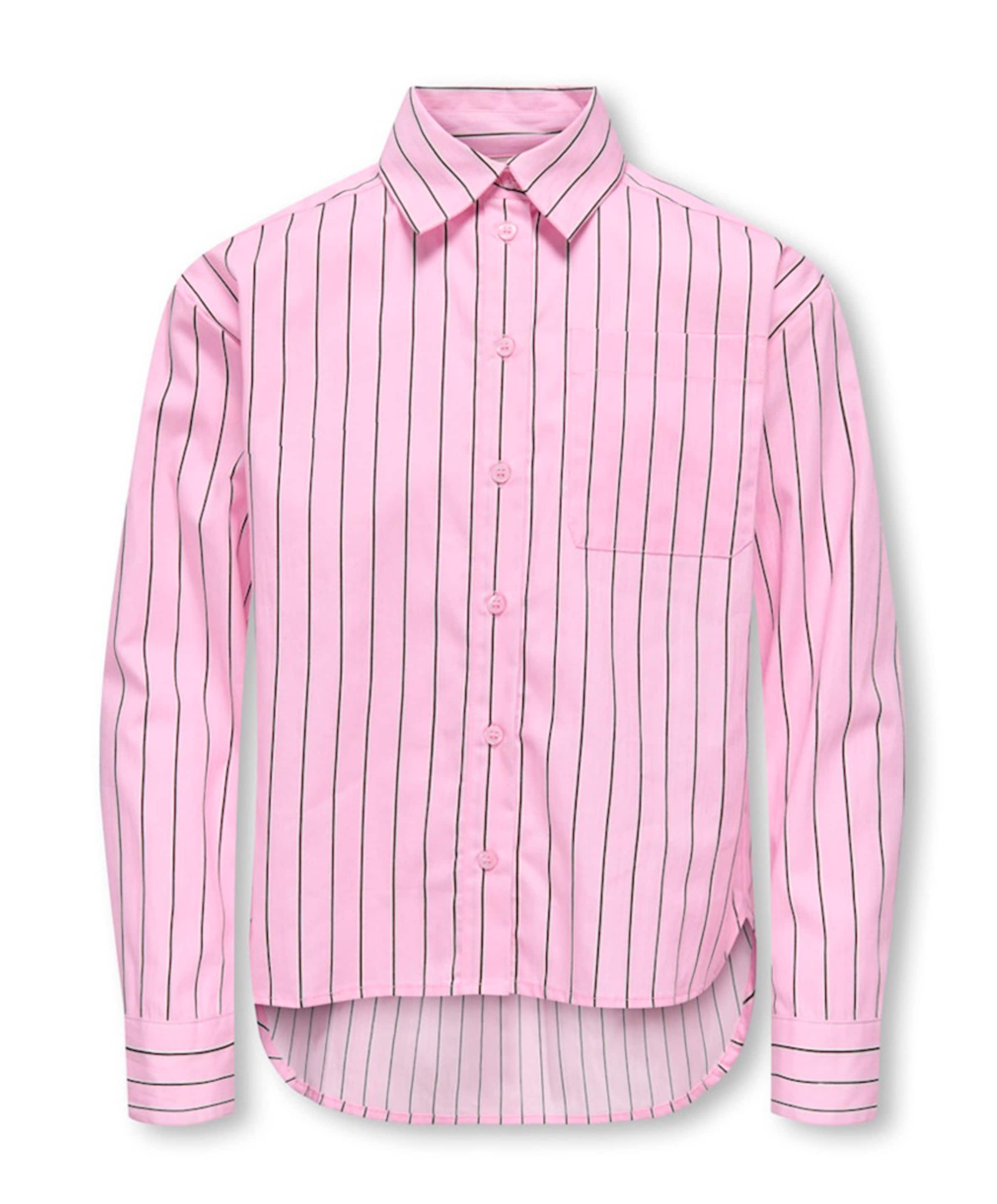 Meisjes blouse lange mouw roze