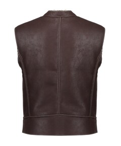 Dames gilet bruin