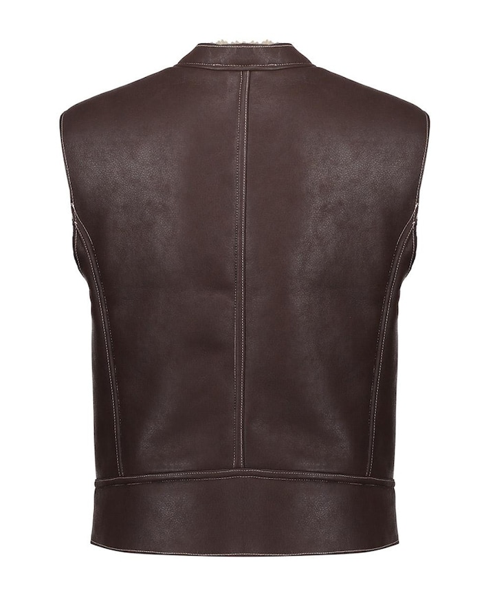 Dames gilet bruin
