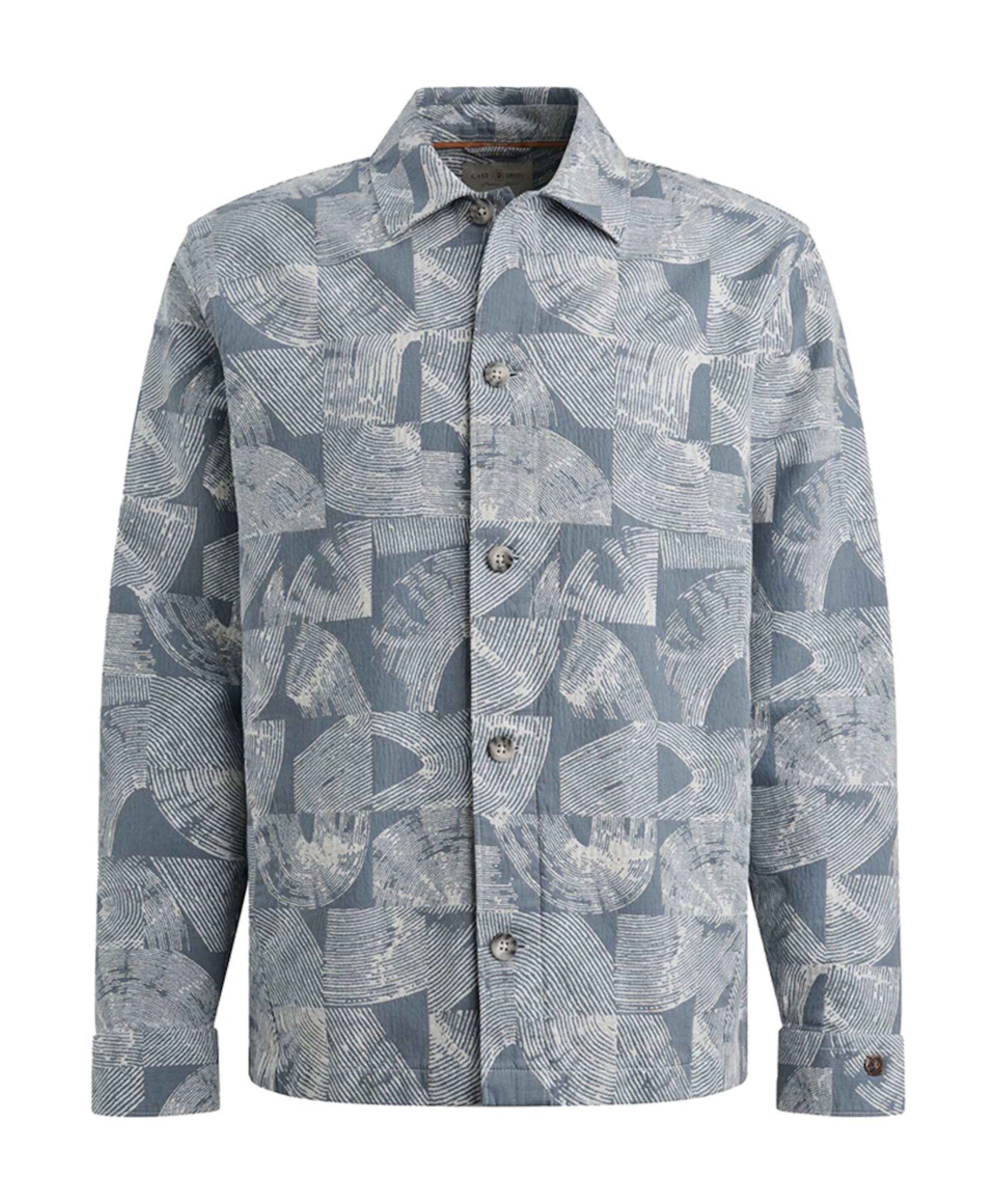 Heren overshirt grijs