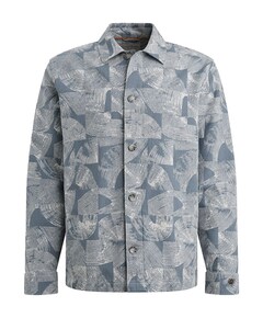 Heren overshirt grijs