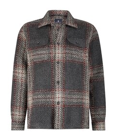 Heren overshirt grijs
