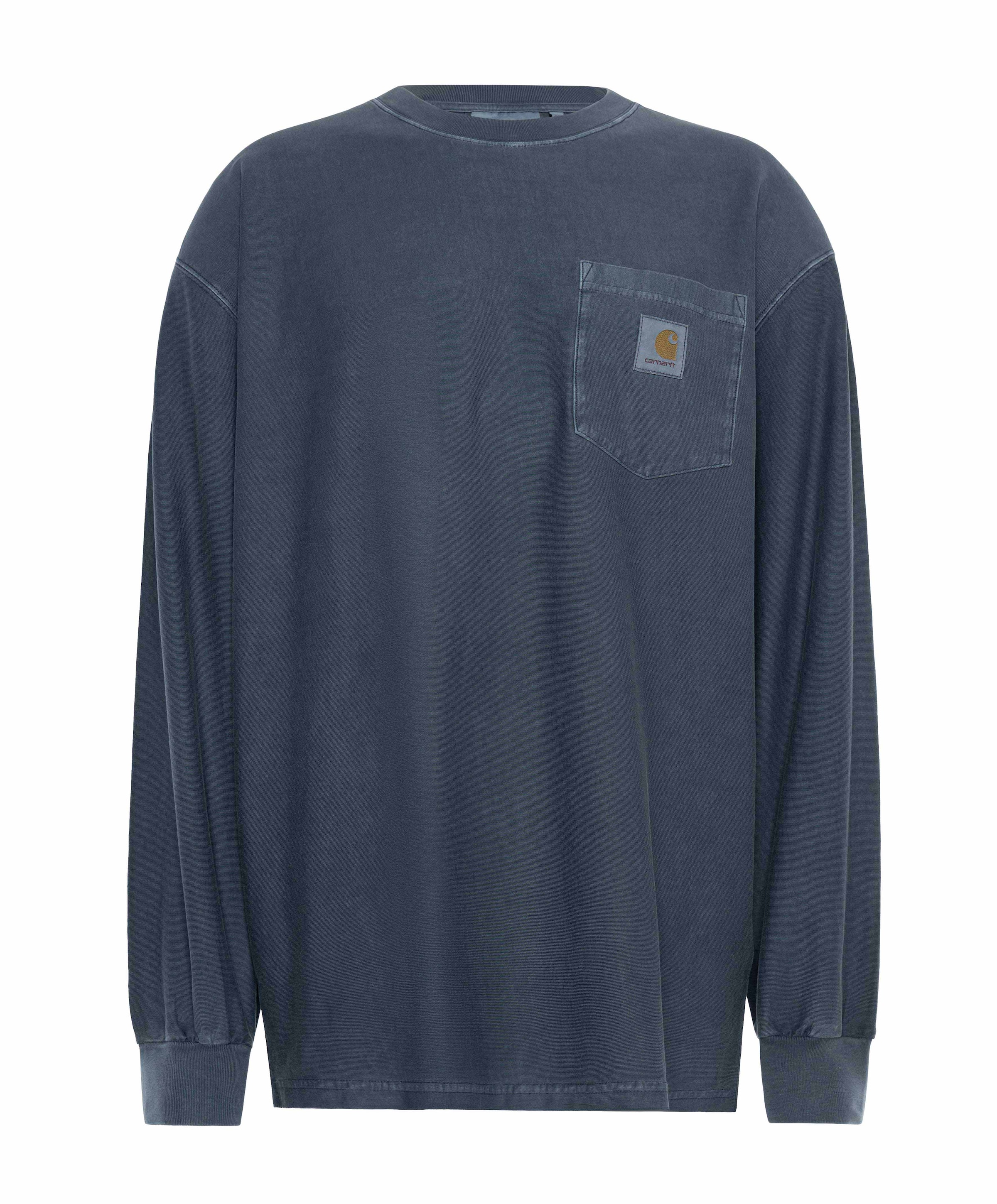 Heren longsleeve blauw